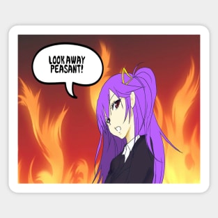 Look Away Peasant Sticker